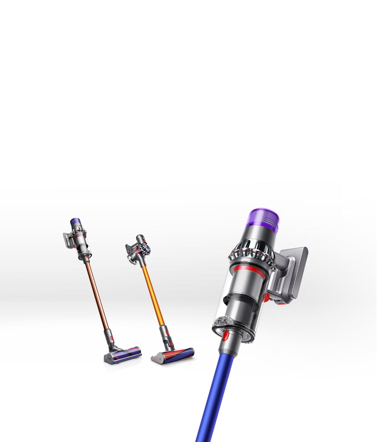 Line up of vacuums